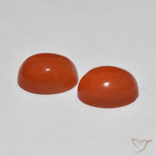2.80ctw 天然中橙玛瑙, 椭圆形, 透明