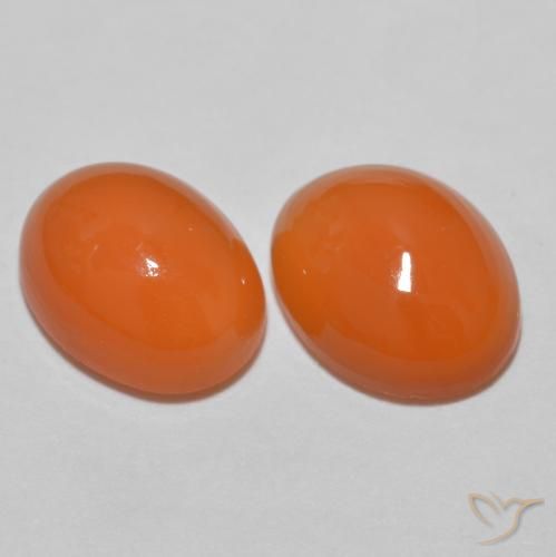 2.80ctw 天然中橙玛瑙, 椭圆形, 透明