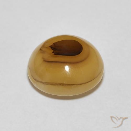 4.21克拉天然玛瑙，圆形的，半透明