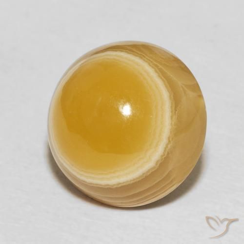 12.25克拉天然玛瑙，圆形的，不透明