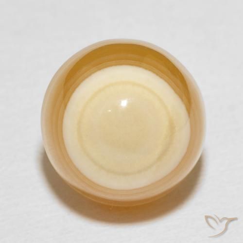 14.04ct 天然 彩色 玛瑙, 圆形的, 不透明
