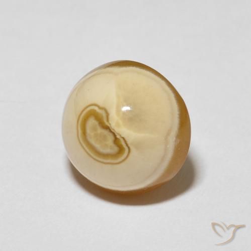 7.82克拉天然玛瑙，圆形的，不透明