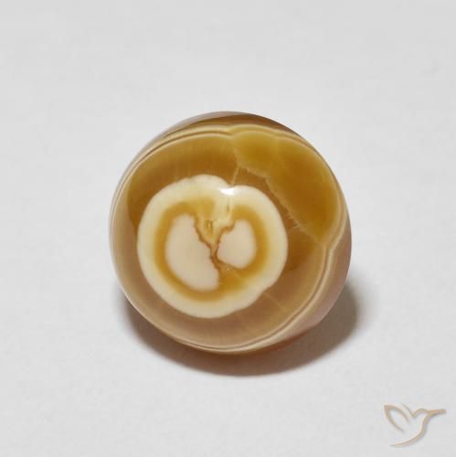 8.27克拉天然玛瑙，圆形的，不透明