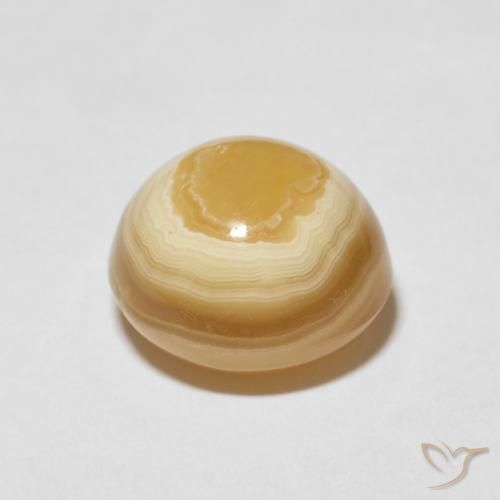 9.82克拉天然玛瑙，圆形的，不透明