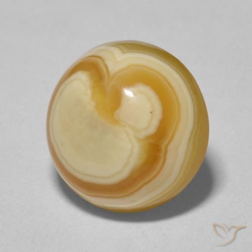 7.66克拉天然玛瑙，圆形的，不透明