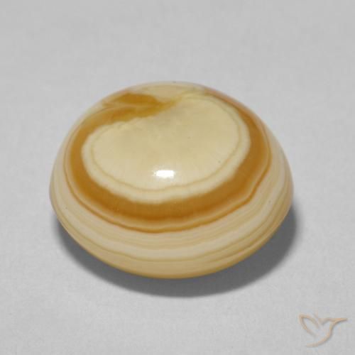 7.66克拉天然玛瑙，圆形的，不透明