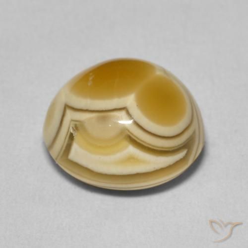 6.55克拉天然玛瑙，圆形的，不透明