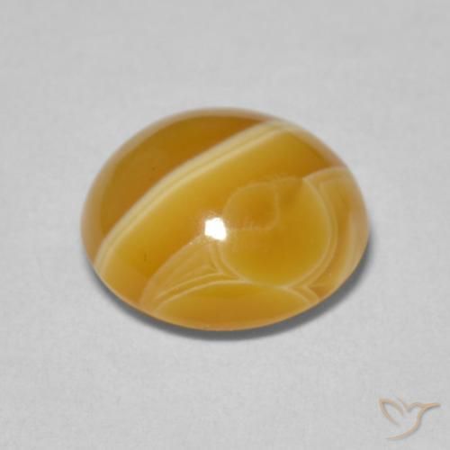 5.05克拉天然玛瑙，圆形的，不透明