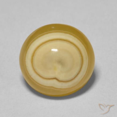 5.35克拉天然玛瑙，圆形的，不透明