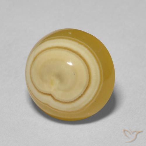 5.35克拉天然玛瑙，圆形的，不透明