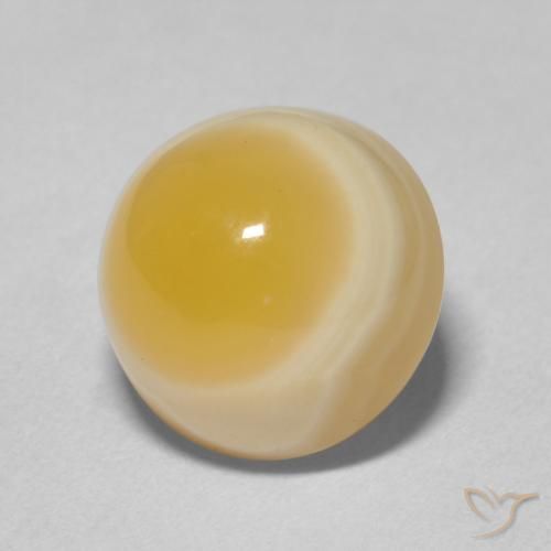 7.32克拉天然玛瑙，圆形的，不透明