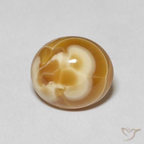 6.40ct 天然 彩色 玛瑙, 椭圆形, 不透明