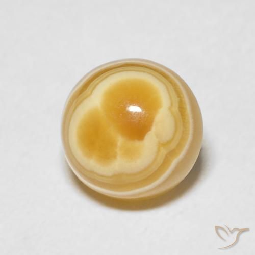 3.46克拉天然玛瑙，圆形的，不透明