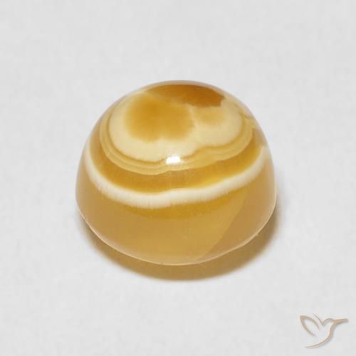 3.46克拉天然玛瑙，圆形的，不透明