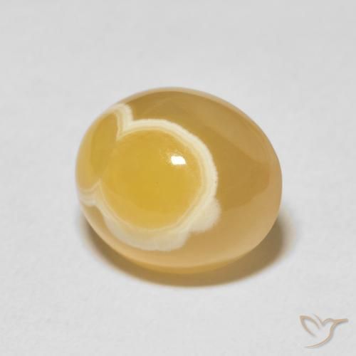 6.86克拉天然玛瑙，椭圆形，不透明