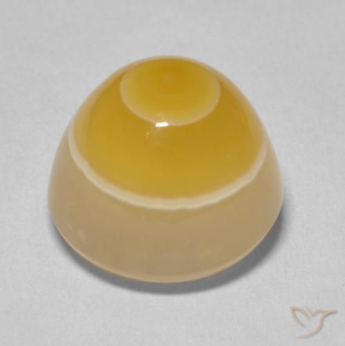 12.46克拉天然玛瑙，圆形的，不透明
