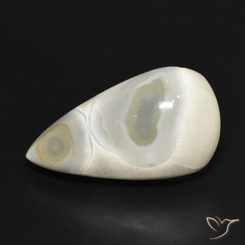 18.68ct 天然多色白玛瑙, 梨形, 不透明