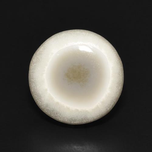 6.31ct 天然 多色白 玛瑙, 圆形的, 不透明