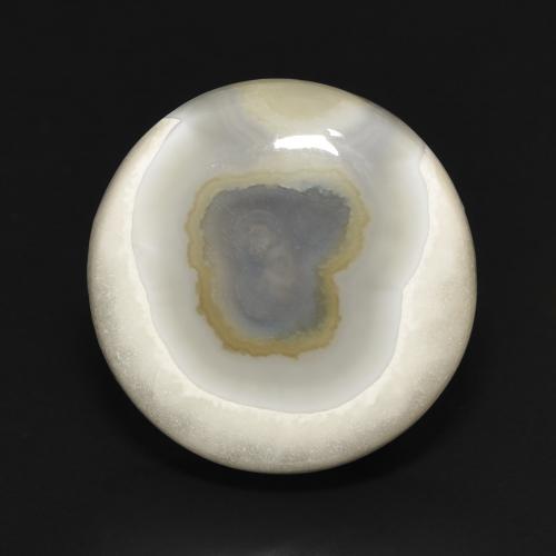 15.97ct 天然 多色白 玛瑙, 圆形的, 不透明