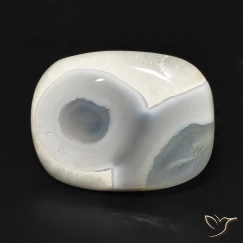 8.05ct 天然 多色白 玛瑙, 软垫, 不透明