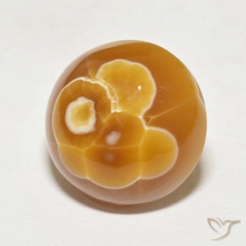 16.88克拉天然玛瑙，圆形的，不透明