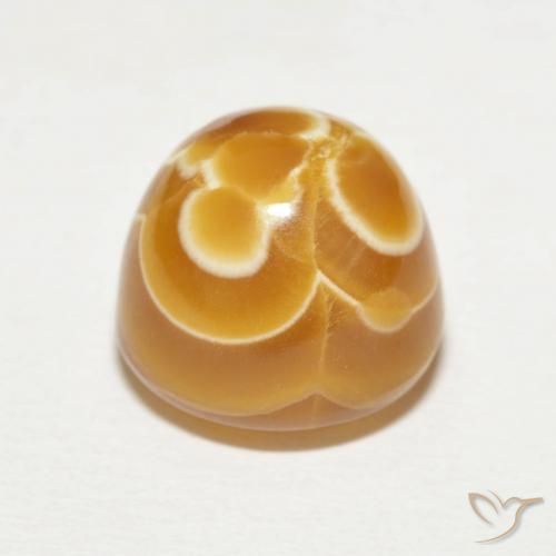 12.87克拉天然玛瑙，圆形的，不透明