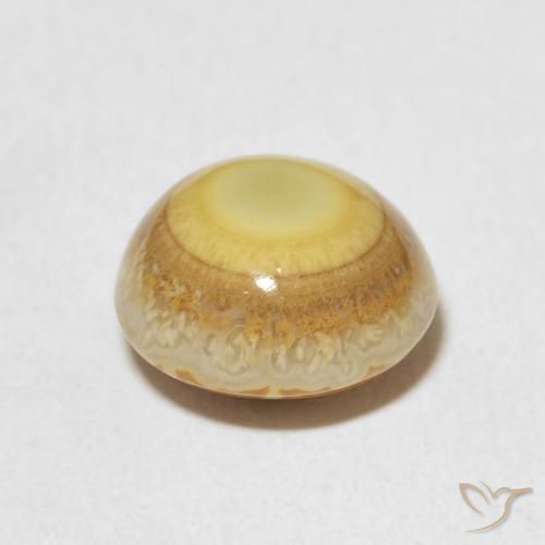 4.88克拉天然玛瑙，圆形的，不透明