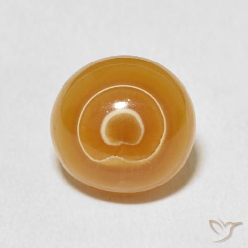 7.24ct 天然 彩色 玛瑙, 圆形的, 不透明