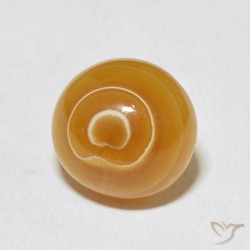 7.24克拉天然玛瑙，圆形的，不透明