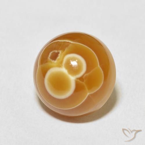 12.96克拉天然玛瑙，圆形的，不透明
