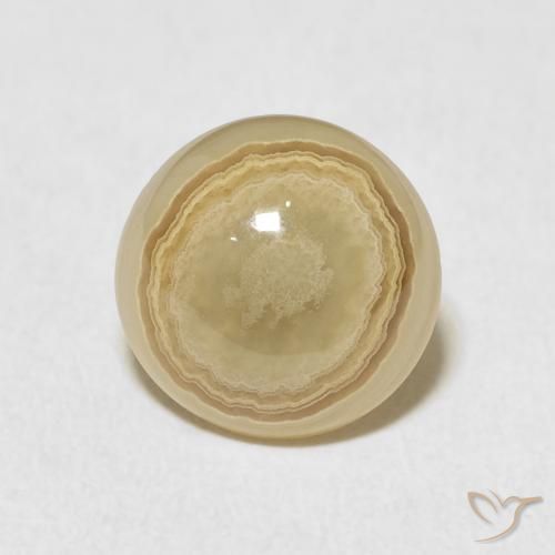 4.81ct 天然 彩色 玛瑙, 圆形的, 不透明
