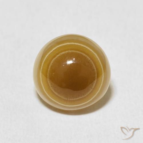 3.80ct 天然 彩色 玛瑙, 圆形的, 不透明