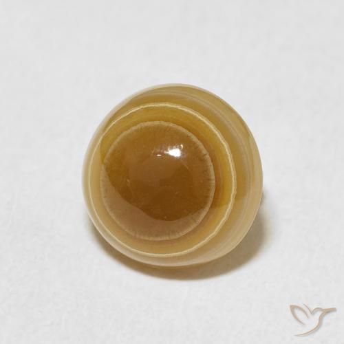 3.80克拉天然玛瑙，圆形的，不透明