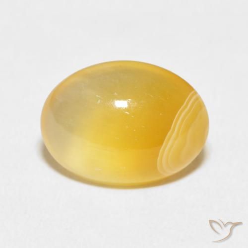 6.64ct 天然 彩色 玛瑙, 椭圆形, 半透明