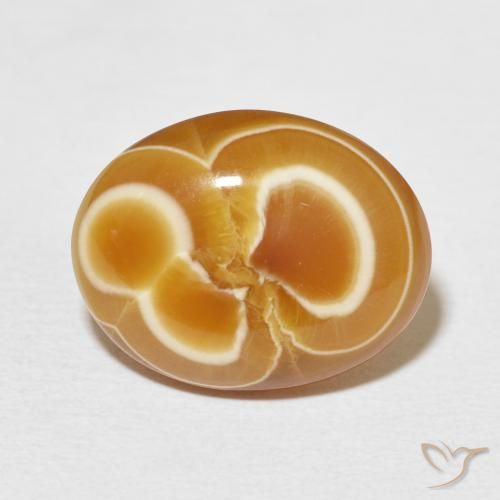 11.32ct 天然 彩色 玛瑙, 椭圆形, 不透明