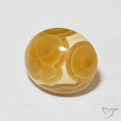 6.64克拉天然玛瑙，椭圆形，不透明