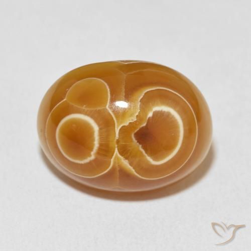 18.67ct 天然 彩色 玛瑙, 椭圆形, 不透明