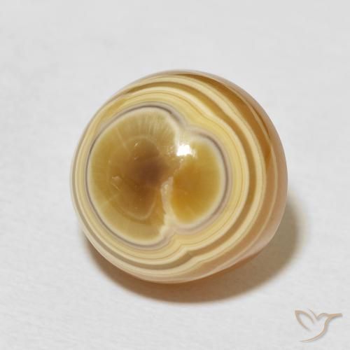 16.93克拉天然玛瑙，圆形的，不透明