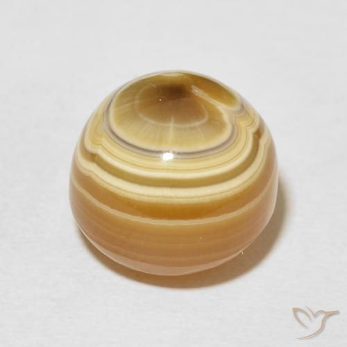 16.93克拉天然玛瑙，圆形的，不透明