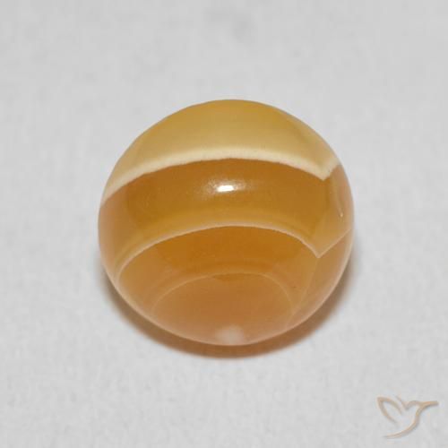 4.55ct 天然 彩色 玛瑙, 圆形的, 不透明