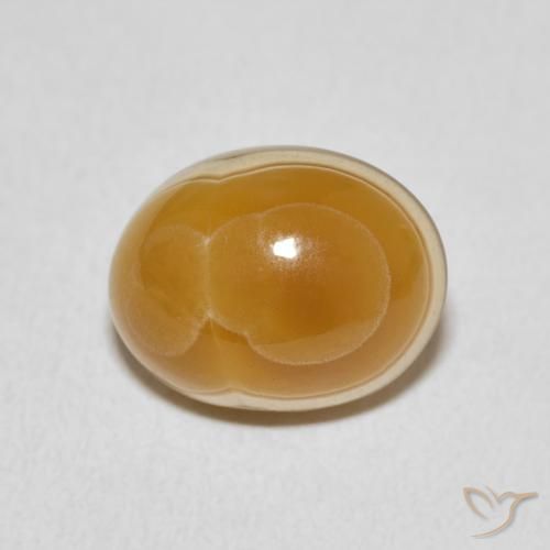 6.46ct 天然 彩色 玛瑙, 椭圆形, 不透明