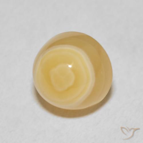 6.77克拉天然玛瑙，圆形的，不透明