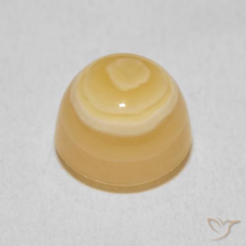 6.77克拉天然玛瑙，圆形的，不透明