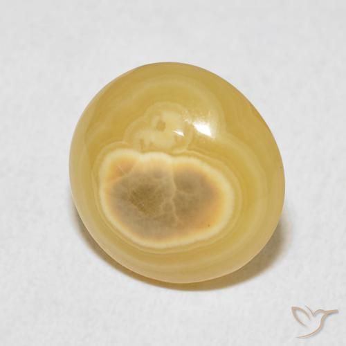 6.25克拉天然玛瑙，圆形的，不透明
