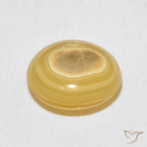 6.25克拉天然玛瑙，圆形的，不透明