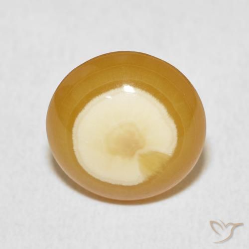 5.37ct 天然 彩色 玛瑙, 圆形的, 不透明