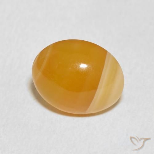 4.86克拉天然玛瑙，椭圆形，不透明