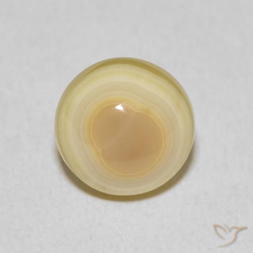 4.73ct 天然 彩色 玛瑙, 圆形的, 不透明