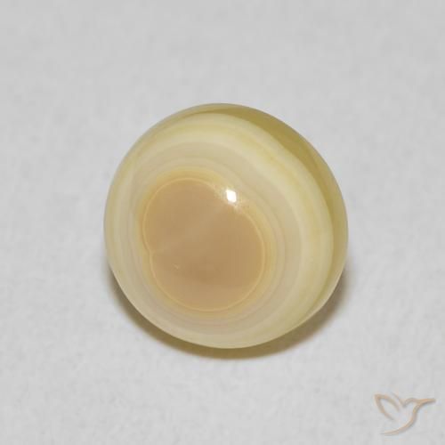 4.73克拉天然玛瑙，圆形的，不透明