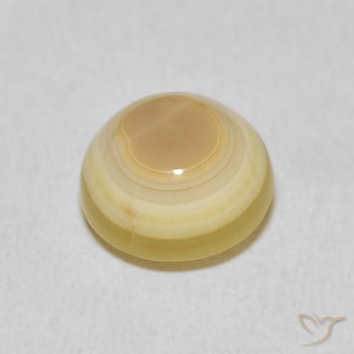 4.73克拉天然玛瑙，圆形的，不透明